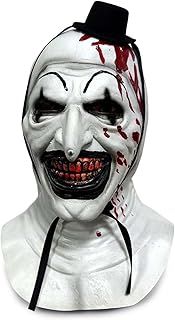 SINSEN Adult Terrifier Art the Clown Mask Scary the Killer Clown Joker Mask Halloween Cosplay Full Head Costume Props