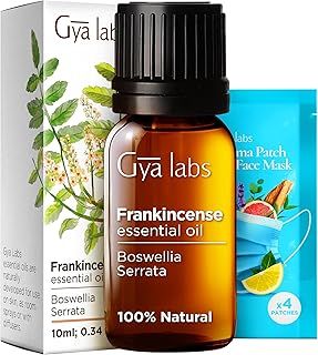 Gya Labs Frankincense Essential Oil for Body Comfort - 100% Natural Frankincense Oil for Skin - Frankincense Oil for Face & Diffuser (10 ml)