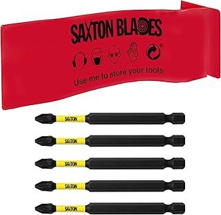 5X Saxton PZ2 89mm Long Magnetic Impact Duty Pozi-Drive Screwdriver Drill Driver Bits for Dewalt Milwaukee Bosch Makita etc