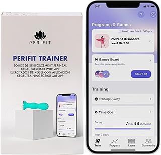 Perifit - Pelvic Floor Exerciser with App | Kegel Trainer | Strengthen Your Pelvic Floor, get Better Bladder Control Faster Postnatal Recovery (Green)