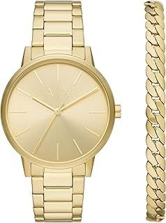 Armani Exchange Watch for Men, Quartz Movement and 42mm Case Size with Stainless Steel, Leather or Silicone Strap