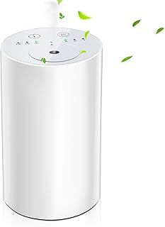 Essential Waterless Oil Diffuser - Mini Scent Air Machine Aromatherapy Atomizing Diffuser USB Charged Essential Oil Diffuser for Home Room Cars Office,1/2/3H/Continous Mode,3 Mist Levels (White)