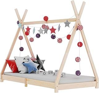 vidaXL Cabin Bed Frame for Home Children's Room Interior 70 x 140 cm Solid Pine Wood
