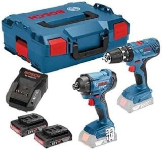 Bosch Professional 18V System Cordless Combo Kit: Combi Drill GSB 18V-21 + Impact Driver GDR 18V-160 (incl. 2x 2.0Ah GBA 18V batteries, AL 1820 CV charger, L-BOXX 136)
