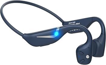 Monodeal Bone Conduction Headphones, Bluetooth 5.3 Open Ear Headphones, IP67 Waterproof Wireless Sports Headphones for Runners, Cycling, Hiking Blue