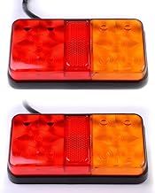 2 x 12V LED Rear Tail Stop Light Indicator Lamp Truck Trailer Lorry Van Caravan