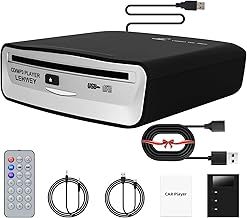 External Universal CD Player for Car - LEHWEY Portable CD Player with Extra USB Extension Cable, Plugs into Car USB Port, Laptop, TV, Mac, Computer, for Android 4.4 and Above Navigation