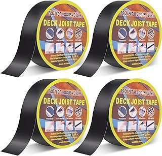 Joist Tape for Decking, Deck Joist Tape 5cm *15.2m Butyl Tape, Waterproof Joist Tape Self-Adhesive Deck Butyl Tape, Weather Resistance Butyl Flashing Tape for Protect Beams and Wood Decks 2 Rolls