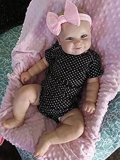 Reborn Baby Dolls 20 inch 50cm Two Options Reborn Baby Doll Toddler Lifelike Real Soft Touch Maddie with Hand-Drawing Hair Handmade Doll