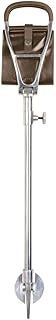 Charles Buyers Height Adjustable Seat Stick with Brown Leather Seat