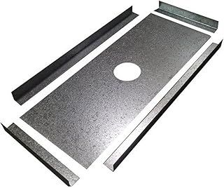 Mazona Chimney Closure Plate with Flue Hole - 950mm x 400mm | Register & Draught Excluder with 6" Flue Hole for Perfect Fit | Block Soot & Debris