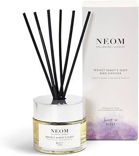 NEOM Perfect Night's Sleep Reed Diffuser (100ml) – Scent to Sleep Range(scenes may vary), White
