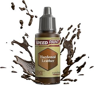 The Army Painter Speedpaint Hardened Leather 2.0, Single Acrylic Paint 18ml One-coat Painting Soloution For Fantasy Tabletop Miniatures Like Warhammer 40k and Dungeons And Dragons Figures