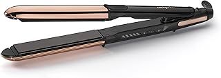 BaByliss Straight And Curl Brilliance Hair Straighteners And Curler, True-Titanium Plates for a smooth glide, Ionic, Curved Metal Design, Fast 15 second heat up, 5 heat settings up to 235°C