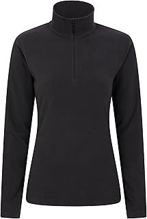 Mountain Warehouse Camber Half Zip Women's Fleece - Lightweight, Warm & Cosy Half Zip Sweatshirt Top - Best for Camping, Outdoors, Travelling & Hiking