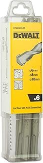DEWALT DT60302-QZ - Juego de 6 brocas SDS-Plus Ø 6 x2, 8 x2, 10 x2 (160mm)