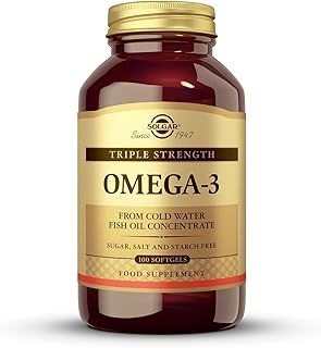Solgar Triple Strength Omega 3 - Supports Brain & Eyes - Heart Health Friendly - Fish Oil - 100 Softgels, packaging may vary