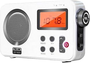 Shower Radio Speaker,FM/AM Radio with LCD Display,Portable Stereo Radio with Earphone Port for Home, Beach,Hot Tub, Bathroom, Outdoor
