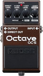 BOSS Oc-5 Octave Guitar And Bass Effect Pedal with Vintage And Poly Modes Plus 5-Year Warranty
