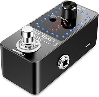 Guitar Looper Effect Pedal Looper 9 Loop Pedal Tuner Function with USB Cable for Electric Guitar Bass Guitar Loop Machine