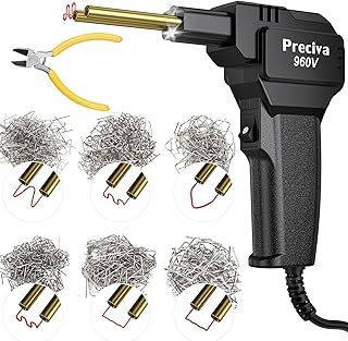 Plastic Welding Kit,3s Instant Heating,Preciva 4 Shapes/600pcs Hot Staples
