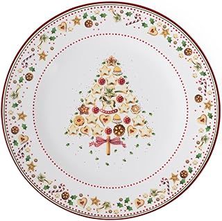 Villeroy & Boch – Winter Bakery Delight Charger Plate 32 cm Colored, Dishwasher Safe, Microwave Safe, Christmas Plate, Gingerbread Plate, Christmas Tree Plate, Decoration, Premium Porcelain
