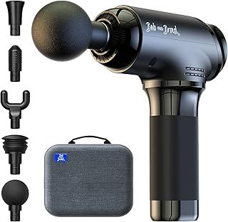 Bob and Brad T2 Massage Gun Deep Tissue, Upgraded 4000mAh Battery 10mm Amplitude, Handheld Percussion Massager with USB-C Charging for Back Shoulder Body Muscle Pain Relief, Gifts for Men Women