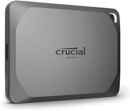 Crucial X9 Pro 4TB Portable External SSD - Up to 1050MB/s Read/Write, External Solid State Drive, IP55 Water and Dust Resistant, USB-C 3.2 - CT4000X9PROSSD902