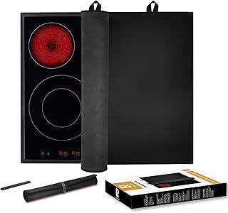 KitchenRaku Hob Cover, Electric Hob Covers, Ceramic Hob Covers, Induction Hob Covers, Glass Hob Covers, Hob Covers for Electric Cookers to Protect from Scratches (61x53cm)
