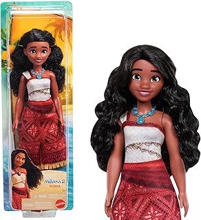 Mattel Disney Moana 2 Fashion Doll with 2 Accessories, Removable Outfit with Necklace & Anklet, Inspired by the Movie, JBT33
