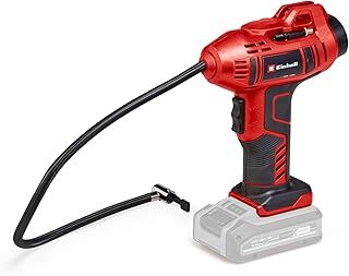 Einhell Power X-Change Cordless Car Tyre Inflator Air Compressor - 18 V, Max. 11 bar, 60cm Compressed Air Hose, Automatic Shut-Off Function - CE-CC 18 Li Solo (Battery Not Included)