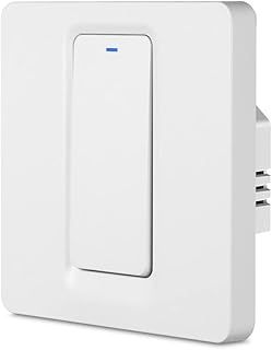 Smart Immersion Heater Timer Switch, WiFi Water Heater Switch, Wall Touch Smart Boiler Switch, Voice Control Compatible with Alexa and Google Assistant (40A)