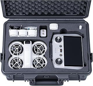 Titan N110 Waterproof Hard Case for DJI Neo Combo, RC-N3/DJI RC 2, Support Up to 7 Batteries [CASE ONLY]