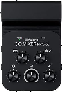 Roland GO:MIXER PRO-X Audio Mixer for Smartphones | Connect and Mix up to 7 Audio Sources | Add Studio Quality Audio to your Social Content and Livestreams | Compatible with iOS and Android devices