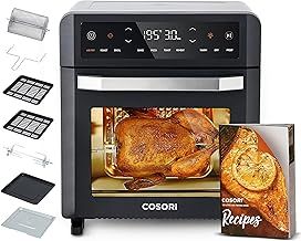 COSORI Air Fryer Oven,12L Large Capacity with 1800W Powerful Dual Heating,11-in-1 Rotisserie Air Fryer,Convection Fan for Fast Cooking,30-Recipe Cookbook,Complete Accessory Set,220 ℃