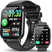 Smart Watch for Men Women Answer/Make Calls - 1.85" HD Touch Screen Fitness Watch with Heart Rate Sleep Monitor - Pedometer - 112+ Sports Activity Trackers - IP68 Waterproof Smartwatch for Android iOS