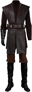 Anakin Skywalker Costume Men's Darth Vader Cosplay Outfits Set Halloween Carnival Party Suit Adult Brown