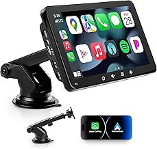 Car Display compatible with CarPlay and Android Auto, 7 inch portable car tablet IPS HD touch screen, Wireless Car Stereo Voice Control, Car Playback Screen for sedans, vans, trucks