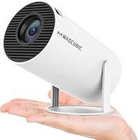 Magcubic Mini Projector 4K 1080P Support, Portable WiFi6 BT 5.0 Android 11, Smart Projector Auto Horizontal Correction, 180°Rotatable Outdoor Movie Projector Compatible with Phone