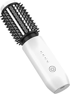 Cordless Hair Curler, 40MM 3 in 1 Cordless Hair Styler for Curling & Straightening with 4 Temperature Adjustable, Portable Travel Hot Brushes for Hair Styling