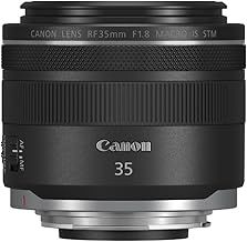 Canon RF Lens 35mm F1.8 MACRO IS STM - Fast Wide-Angle Prime Camera Lens with 5 stop Optical Image Stabilizer for Street, Travel & Close-Up Photography | Canon EOS R System Compatible Camera Lens