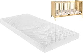 Toddler & Children's Breathable Quilted Extra Thick Cot Bed Mattress - For John Lewis, Stokke, Mamas & Papas - Hypoallergenic, with Removable Washable Cover - 140 x 70 x 7.5cm