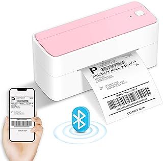 Phomemo Bluetooth Thermal Label Printer 4x6, Postage Address Shipping Label Printer Machine, Support Android iPhone Mac Windows, Compatible with Etsy, Shopify, Ebay, Amazon, Royal Mail, FedEx, DHL