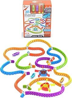 HEXBUG Flash Nano Nano Land - Colorful Sensory Playset for Kids - Mold Your own Playground - Over 40 Pieces and Batteries Included - Multicolor