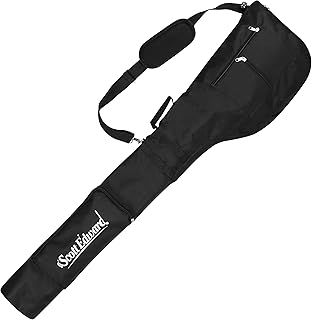 Scott Edward Portable Sunday Pencil Bag, Foldable Golf Club Carry Bag, Waterproof Training Case, Holds 7-12 Clubs