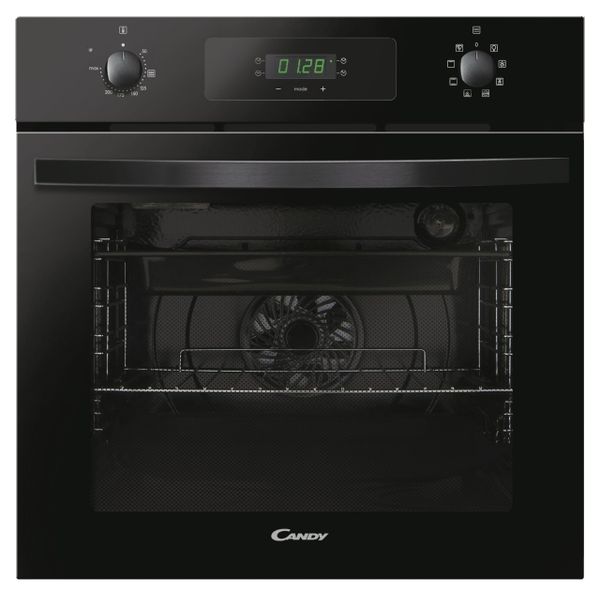 Candy FIDCN615/1 Built In Electric Multifunctional Single Oven, Fan Oven, 70 Litre capacity, 8 functions, enamel interior, Aquactiva steam cleaning, 60cm