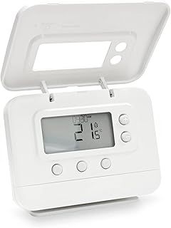 Adept-Honeywell Wireless Programmable Thermostat Replacement for CM927 CM921 CM727 CM721 CMS927B1049 with Relay Box Central Heating Programmer - White