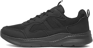 XL Hudson Womens Black Mesh Trainer