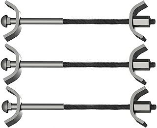 Merriway BH03355 (10 Pcs) M6 x 100 mm (1/4 Inch x 4 Inch) BZP Worktop Joint Connector Joiner Butterfly Jig Clamp - Pack of 10 Pieces