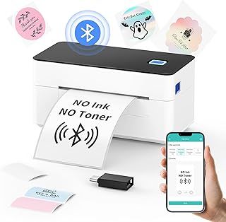 SVANTTO Thermal Label Printer 4x6, Compatible with Windows/Mac/Android/iOS, High-Speed Parcel Label Printer for Royal Mail, DPD, eBay, Etsy, Shopify, Inkless